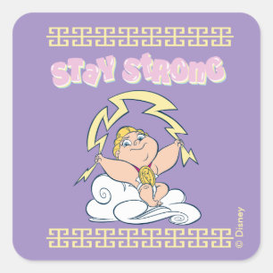 Baby Hercules - Stay Strong Square Sticker