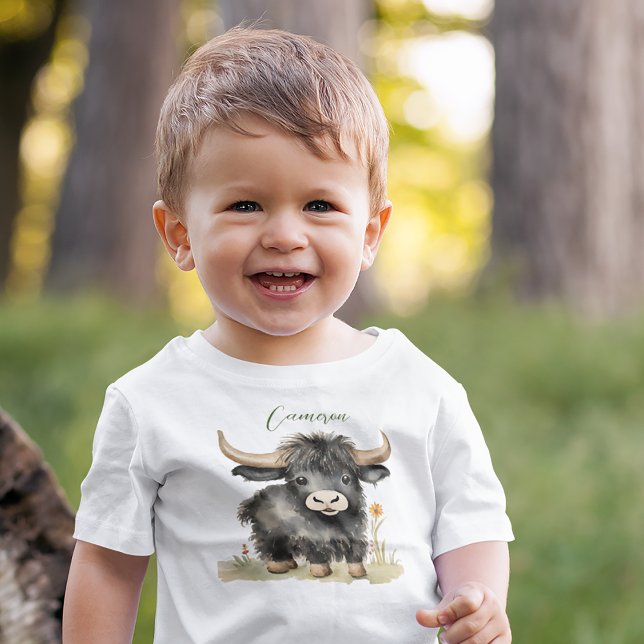 Baby Highland Cow  Baby T-Shirt (Creator Uploaded)