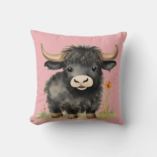 Baby Highland Cow Girls Cushion