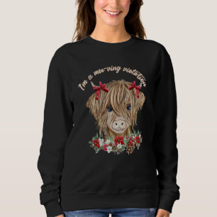 Baby Highland Cow I'm A Moo ving Violation Sweatshirt