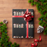 Baby Hippo Moo Deng Christmas Wrapping Paper<br><div class="desc">Baby Hippo Moo Deng Christmas</div>