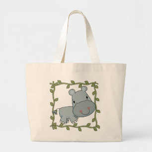 Baby Hippo T-shirts and Gifts Large Tote Bag