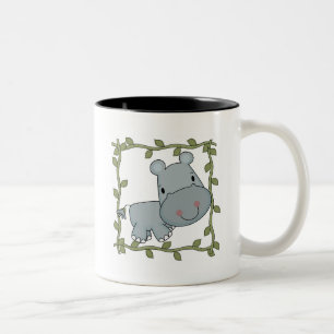 Baby Hippo T-shirts and Gifts Two-Tone Coffee Mug