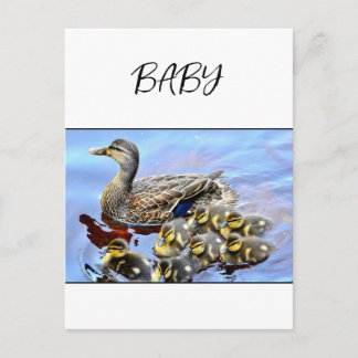 Baby holiday postcard