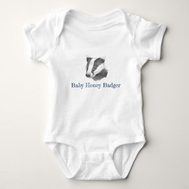 Baby Honey Badger Bodysuit (Front)