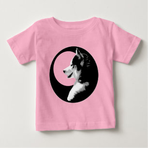 Baby Husky Creeper Toddler Dog Tee Organic Shirts