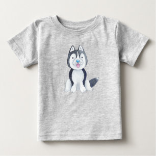 Baby Husky Dog Pet Cute T-Shirt