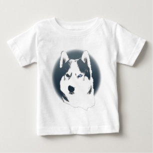Baby Husky Dress Siberian Husky Puppy Baby Dress Baby T-Shirt