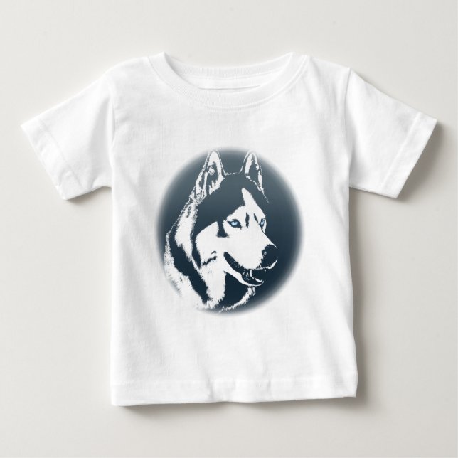 Baby Husky Romper Siberian Husky Romper Customise Baby T-Shirt (Front)