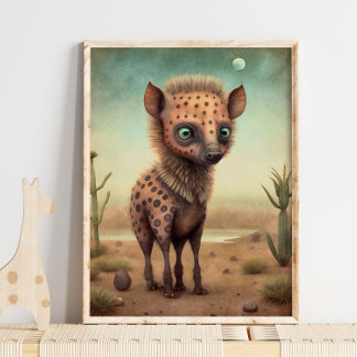 Baby Hyena African Animal | Hyena Wall Print