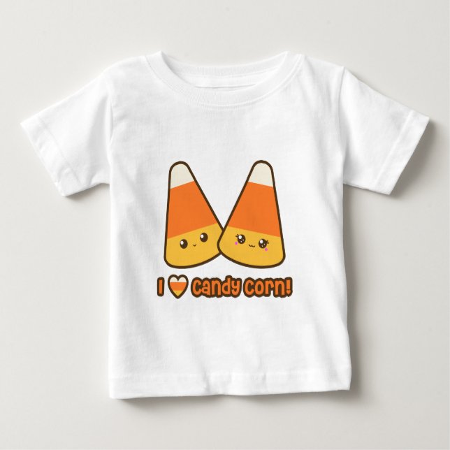 Baby - I Heart Candy Corn Baby T-Shirt (Front)