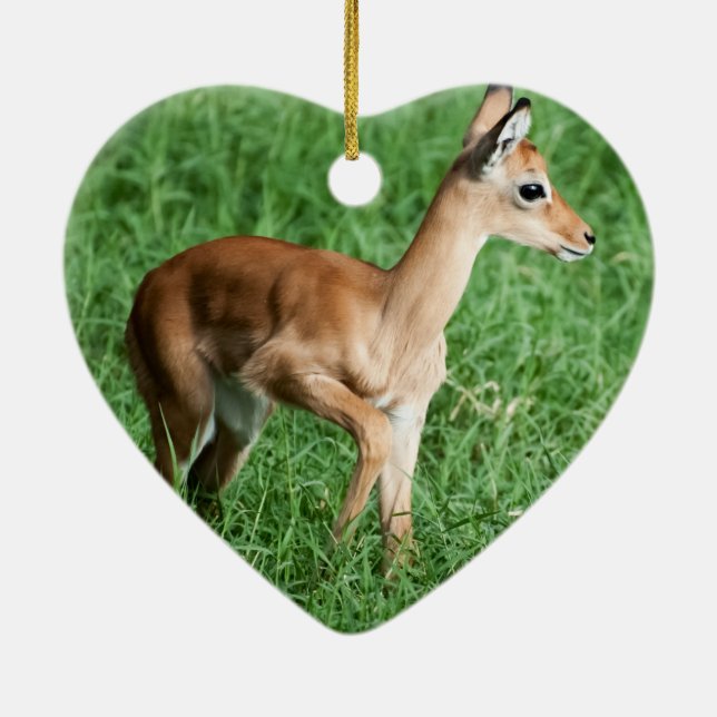 Baby impala ceramic tree decoration (Back)