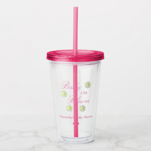 Baby In Bloom Baby Shower Acrylic Tumbler