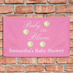 Baby In Bloom Baby Shower Banner