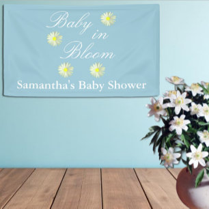 Baby In Bloom Baby Shower Banner