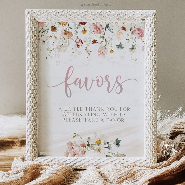 Baby in bloom baby shower favors pedestal sign (favors sign,baby in bloom, books and gifts sign, baby shower sign, floral baby shower, printable bab)