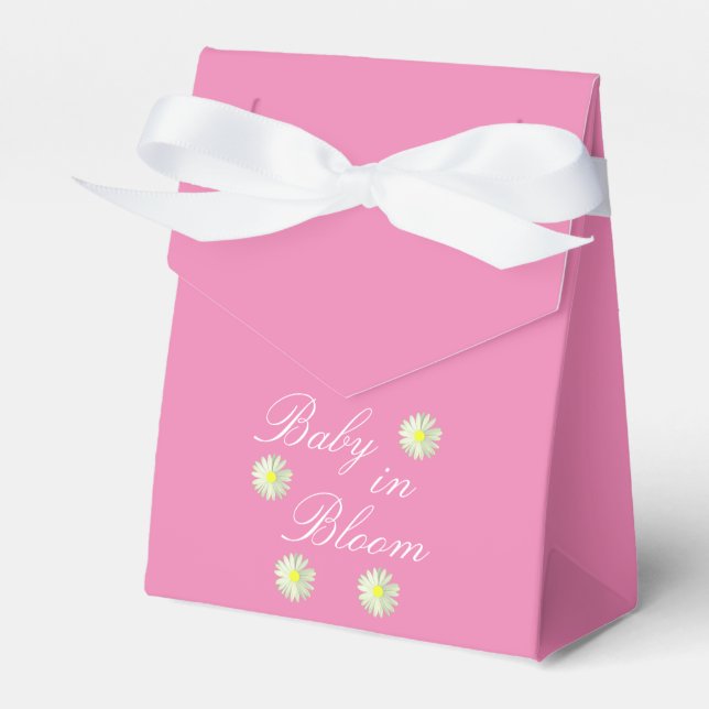 Baby In Bloom Baby Shower Favour Box (Front Side)