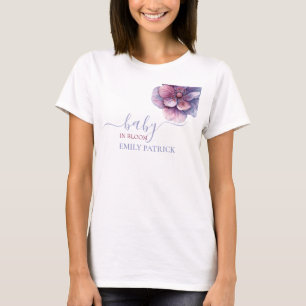 Baby in bloom   baby shower floral T-Shirt