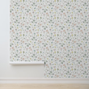 Baby in Bloom Baby Shower Gender Neutral Wallpaper
