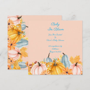 baby in bloom baby shower invitation