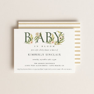 Baby in bloom Baby Shower Invitation