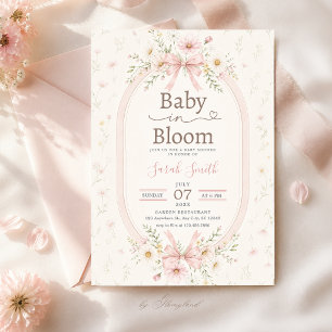 Baby in Bloom Baby Shower Invitation