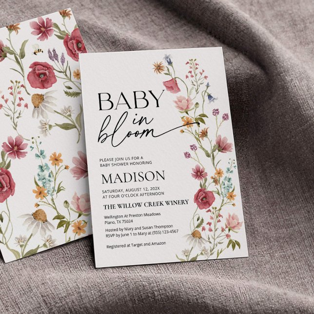 Baby in Bloom | baby Shower Invitation (Creator Uploaded)