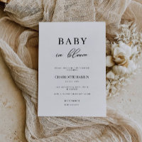 Baby in Bloom Baby Shower Invitation