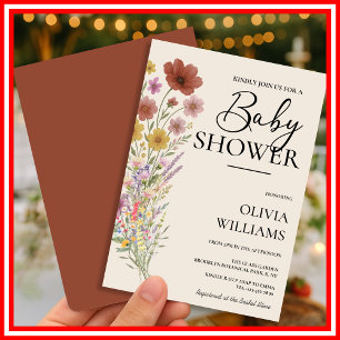 Baby in Bloom Baby Shower Invitation