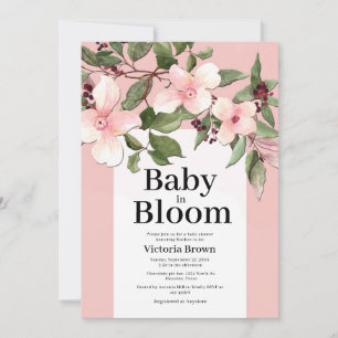 Baby in Bloom Baby Shower Invitation