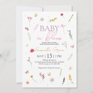 Baby in Bloom Baby Shower Invitation