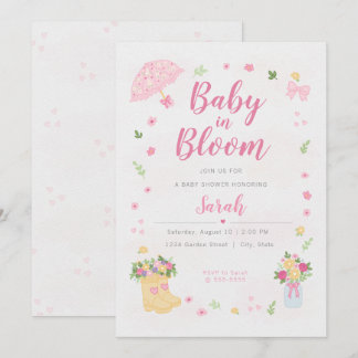 Baby in Bloom Baby Shower Invitation | Spring 