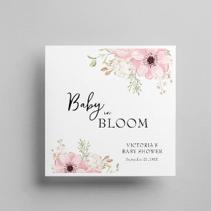 Baby in Bloom Baby Shower Napkin