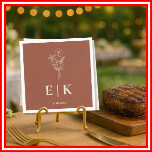 Baby in Bloom Baby Shower Napkin