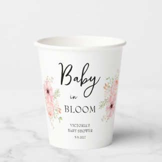 Baby in Bloom Baby Shower Paper Cups