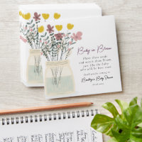 Baby in Bloom Baby Shower Seed Packet Favour