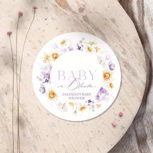 Baby in Bloom Baby Shower Sticker