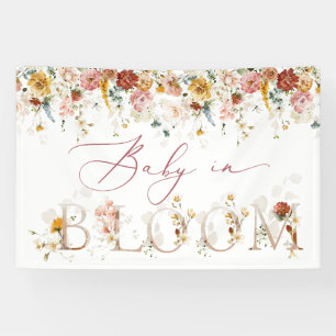 Baby In Bloom Backdrop Banner