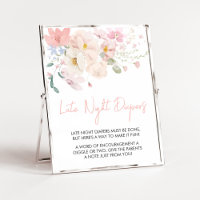 Baby in Bloom Blush Pink Floral Late Night Diapers