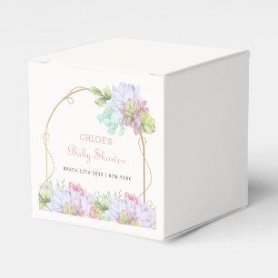 Baby In Bloom Boho Arch Cactus Baby Shower  Favour Box
