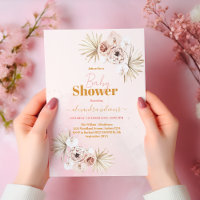 Baby in Bloom Boho Pampas Grass Baby Shower