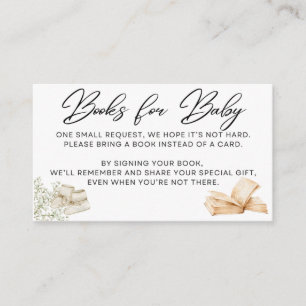 Baby in Bloom - Books for Baby - Black Enclosure Card