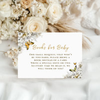 Baby in Bloom Books for Baby Request Card Floral