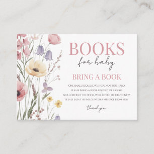 Baby in Bloom Books for Baby Wildflowers Enclosure Card