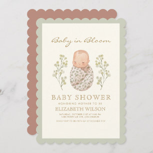 Baby in Bloom Botanical Baby Shower Invitation