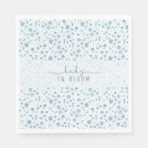 Baby in Bloom boy baby shower Napkin