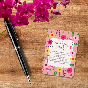 Baby In Bloom Colourful Floral Books For Baby Enclosure Card