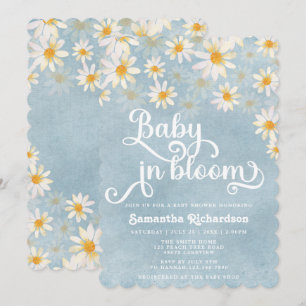Baby in Bloom Daisy Baby Shower Invitation