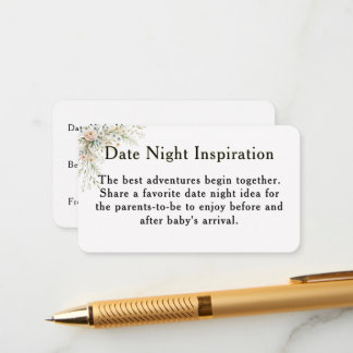 Baby in Bloom Date Night Inspiration Card