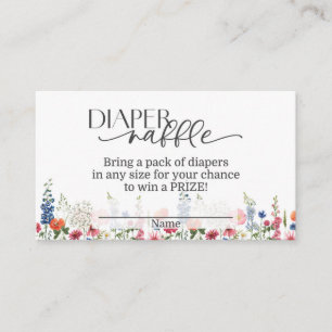 Baby in Bloom Diaper Raffle Card